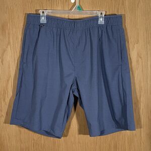 Voyager Men's XL Camper E-Waist Shorts Indigo Elastic Waist Hiking Outdoor NWT